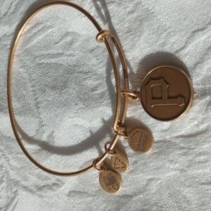 Alex and Ani Rafaleian Gold Pittsburgh Pirates brass tone bracelet